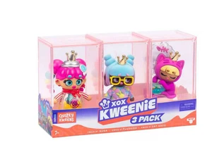 Figuras coleccionables XoX Kweenie Quirky Kweens, paquete de 3, juguetes, niños - Imagen 1 de 1