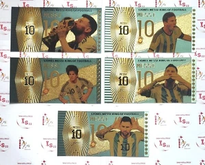 Lionel Messi King of Football World Cup Winner Banknote - Picture 1 of 2