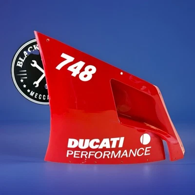 Genuine Ducati 748 996 916 Red Mid Fairing Cowling Left Needs Paint 48010391A - Image 1 of 4
