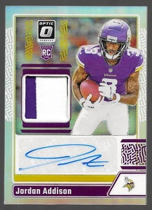 2023 Panini Donruss Optic Jordan Addison Prizm 2 Color RPA /25 Minnesota Vikings - Picture 1 of 2
