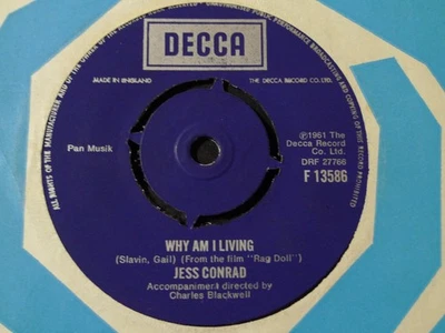 JESS CONRAD-WHY AM I LIVING-DECCA - Image 1 of 2