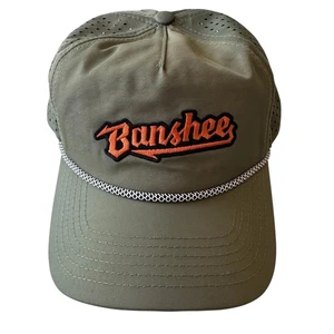 Banshee Low Tide Thread Co. Olive Green Rope Hat Adjustable Golf Outdoors - Picture 1 of 4