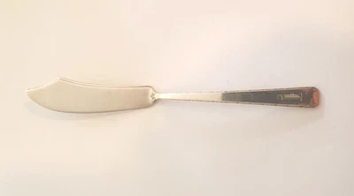 Antiguo cuchillo de mantequilla maestro Towle de encaje de ley (plata), con monograma Foto 1 de 4