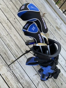 NICE Precise XD-J Complete 5 Club Junior Golf Set w/Bag Blue Boys LEFT HANDED - Picture 1 of 21