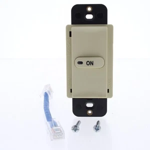 Interruptor controlador de sala lógica de carga Hubbell marfil sincronizado ON RJ45 RCSTOI - Imagen 1 de 6