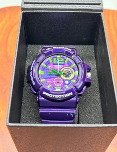 Casio G-Shock Evangelion Unit-01 GAC-110-6ADR Purple Resin Quartz Analog  Watch - Picture 1 of 12