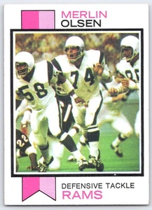 Merlin Olsen Rams 1973 Topps #479 Defensive Tackle Football Card - Picture 1 of 2