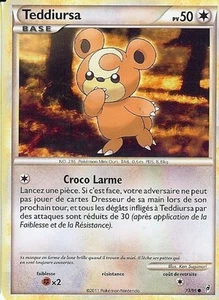 Carte Pokemon " TEDDIURSA " Niveau BASE APPEL DES LEGENDES PV 50 73/95 - Imagen 1 de 1