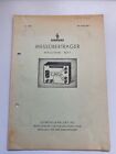 Siemens & Halske Beschreibung fr Messbertrger, 1949