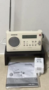 Sangean PR-D7 AM/FM Digital Rechargeable Portable Radio (tested) W/ Adapter - Picture 1 of 12