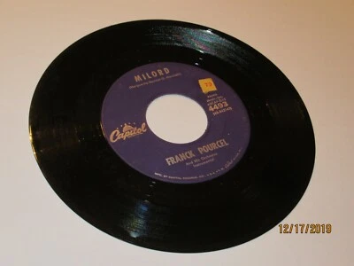 Frank Pourcel: Milord / Edith Piaf / Milord / 45 Rpm 1961 VG+ Foto 1 de 2