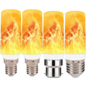 E12/E14/E27/B22 LED Flicker Flame Bulb Fire Burning Effect Light Home Decor Lamp - Picture 1 of 16