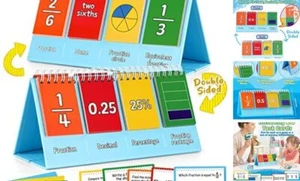 Fraction Manipulatives for Elementary School, Fraction Circles & Percentage & - Picture 1 of 8