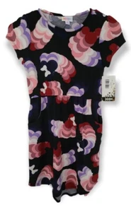 LulaRoe Disney Minnie Mickey 10 Mae Pocket Dress Kids Mouse Heads on Black NEW! - Picture 1 of 4