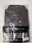 Tommy Armour Mark Scot Collection Golf Polo Shirt Mens Size Medium Brown NEW
