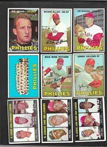 Juego de equipo Topps Philadelphia Phillies 1967 (35) en muy buen estado/ex - Aaron Mays Clemente Koufax - Imagen 1 de 8