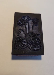 Stempel zum Basteln ➔ BLUMEN ➔ DDR ➔ Klischee ➔ RARITÄT *Gummi auf Holz* - Picture 1 of 2