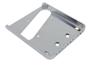 Placa puente Telecaster izquierda vintage - cromo medio satinado - sillines no incluidos - Imagen 1 de 2
