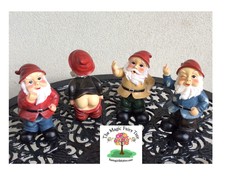 Naughty gnomes cheeky, rude, funny adult joke gnome wobble bobble head garden