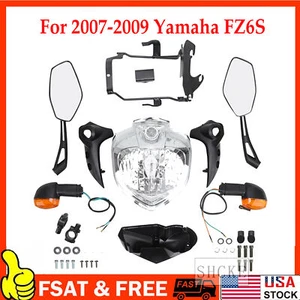 Fit for YAMAHA FZ6 FZ6N FZ6S 2007-2010 Headlight Set Head Light Assembly 2008 09 - Picture 1 of 17