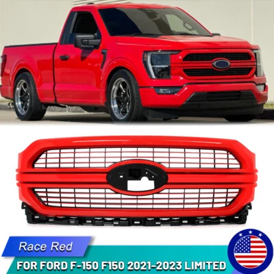 Race Red Limited Style Front Bumper Upper Grille For Ford 2021 2022 2023 F150 - Изображение 1 из 4