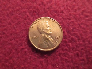 1937s LINCOLN CENT NICE DETAIL High Grade Original - Picture 1 of 4