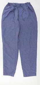 Daxon Womens Blue Polyester Blend Trousers Size 16 L28 in - Picture 1 of 12