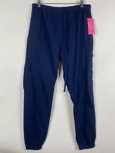 Beverly Hills Uniforms Unisex Scrub Pants Navy Blue 723 Cargo Jogger NWT Size XL - Picture 1 of 8