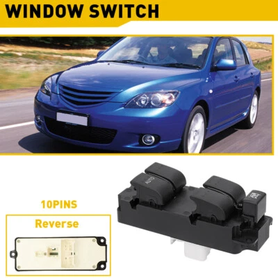 Master Switch Window Power Front 2009 Driver Side For 04-09 Mazda 3 Mazda3 Sport Foto 1 de 4