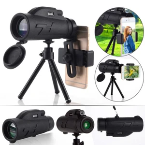 200X80 HD Zoom Portable Monocular Night Vision Telescope Camping W/ Bracket NEW - Picture 1 of 14