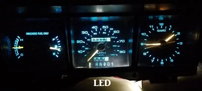 1988-1989 Lincoln Town Car Gauge Instrument Cluster - LED bulb upgrade! 88-89 - Image 1 of 3