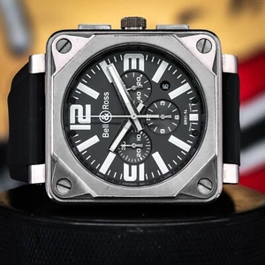 Bell & Ross BR01 TI Pro 01 94 TT Titanium Chronograph 46MM BR0194-TI-PRO - Picture 1 of 18