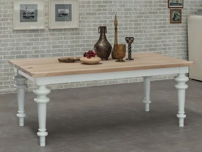 TAVOLO RETTANGOLARE ALL. FINO A 280cm. PIANO E GAMBE IN LEGNO DI FRASSINO - Immagine 1 di 4