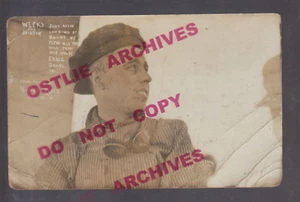 Boone IOWA RPPC c1910 ELLING O. SEMANAS Early Pilot Aviator AUTOGRAFIADO? Avión - Imagen 1 de 3