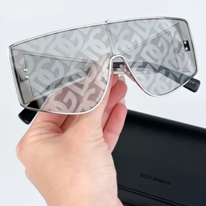D&G Men Sunglasses Silver Light Grey Silver Mirrored DG2305 05/AL BRAND NEW - Picture 1 of 10