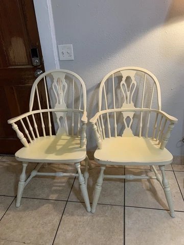 Vintage Pair Pennsylvania House Oak  Dining or Side Chairs Set 2 Cover