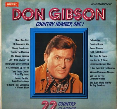 DON GIBSON "COUNTRY NUMBER ONE" 80'S LP WARWICK 5079 - Photo 1/2