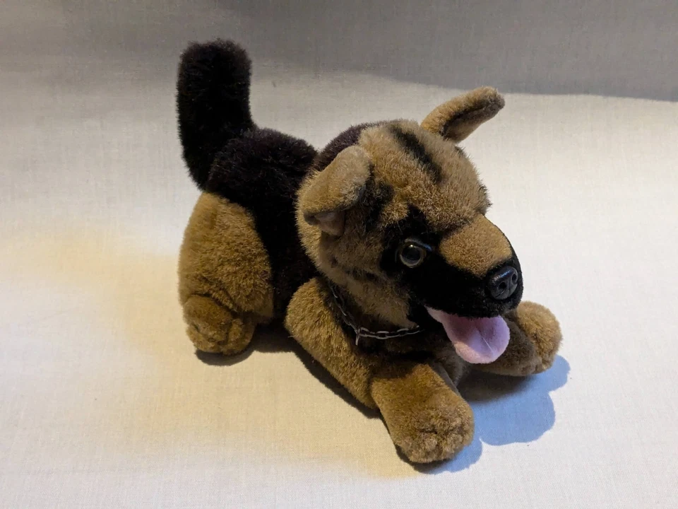 Kommissar Rex Plüschtier liegend ca. 20 cm Original SAT.1 1996 - Bild 1 von 2