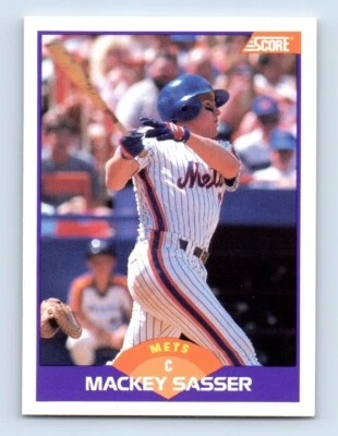 1989 Score Mackey Sasser New York Mets #303 - Image 1 of 2