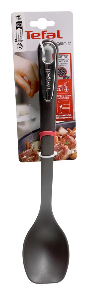 Tefal K2060514 Ingenio Serving Spoon | Dishwasher Safe | Black/Red - Image 1 of 1
