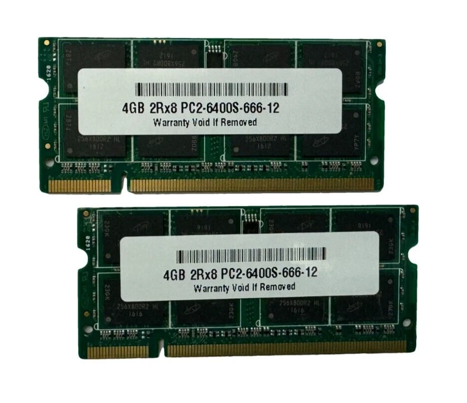 8GB 2 x 4GB PC2-6400 Memory for HP 6530b 8530w 8530p 8730w dv3 dv4 dv5 dv6 dv7 - Image 1 of 1