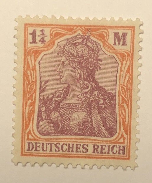 Rare Germania Stamp 1 1/4 m qwm - Image 1 of 2