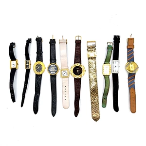 Lot of 10 Vtg Now Womens Watches Untested Parts Repair bebe Supre Cardini Gruen - Picture 1 of 9