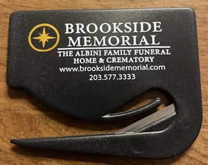 Brookside Memorial Albini Fam. Funeral Home Crematory Advertising Letter Opener - Picture 1 of 4