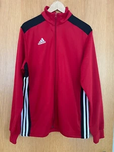 Adidas Regista 18 Hombre Cremallera Completa Chaqueta de Pista en Rojo/Negro/Blanco - Grande - Imagen 1 de 6