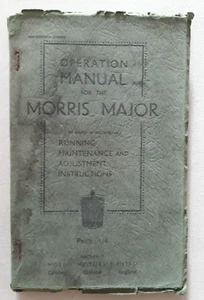 Morris Major Six Operation Manual 1933 - Picture 1 of 5