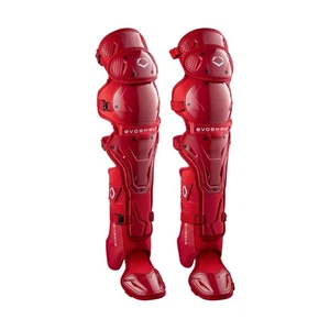 Evoshield PRO-SRZ 2.0 Intermediate Baseball Catcher's Leg Guards - Scarlet - Picture 1 of 4