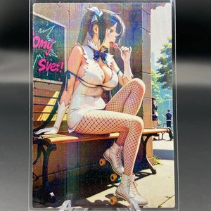 Hestia Anime Waifu Card Doujin ACG Goddess Holo - Picture 1 of 4