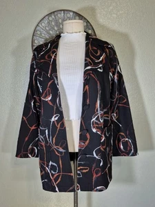 Maralyce Ferree Blazer Jacke Damen Gr. M Zierstickerei Abstrakt USA - Bild 1 von 16