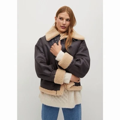 Mango Bikerjacke Braun Gr. S Wie Neu - Bild 1 von 4